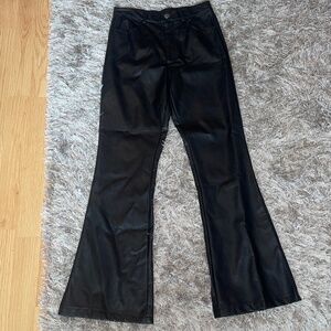 Cloud Ten Faux Leather / Pleather Flare Pants